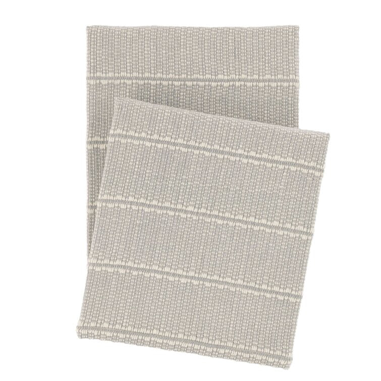Archer Grey Woven Cotton Throw