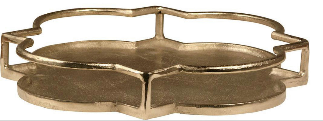 Silver Quatrefoil Tray
