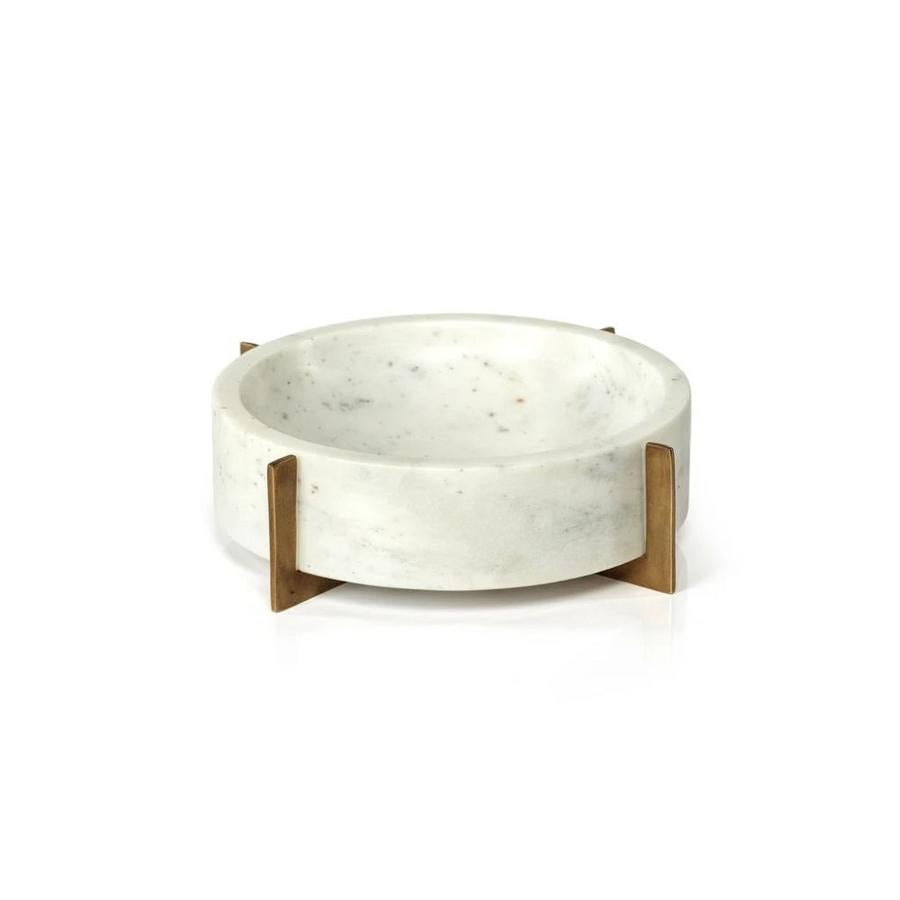 Nairobe White Marble Bowl