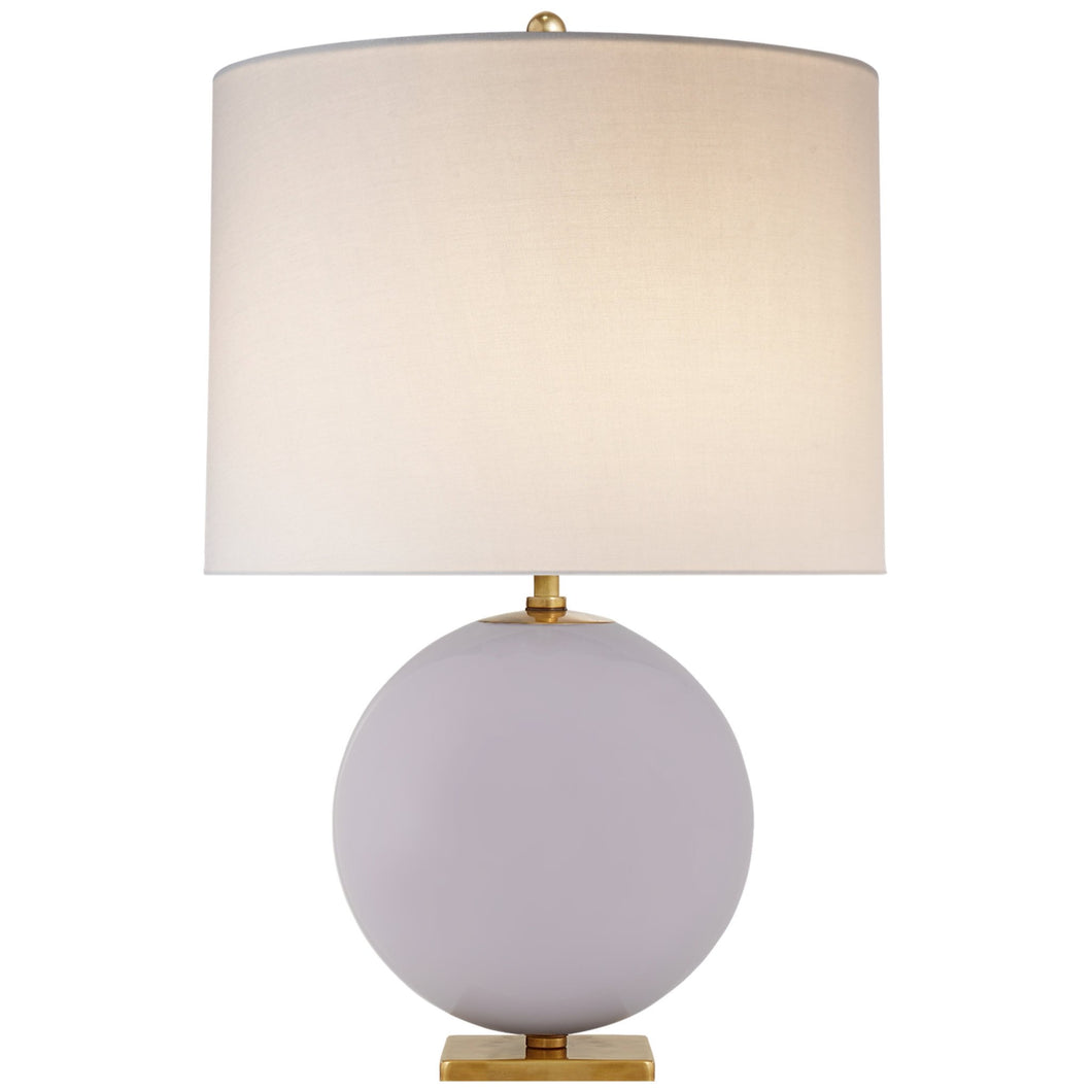 Elsie Table Lamp in Lilac w/ Linen Shade