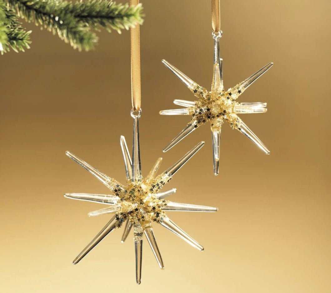 Glass Snowflake Ornament - Large