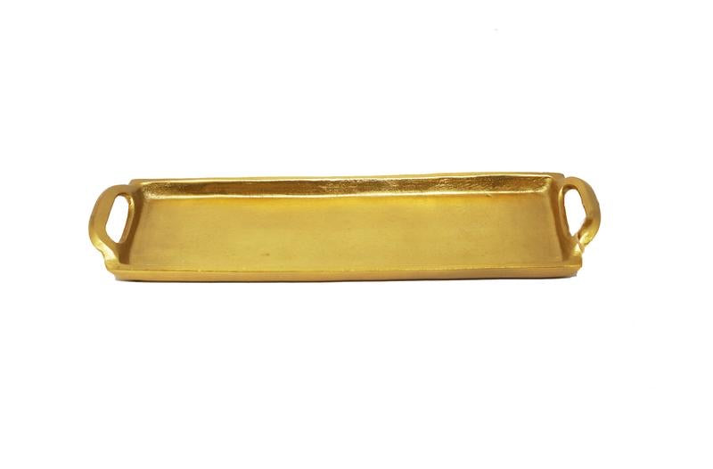 Rectangle Aluminum Tray-Dark Gold