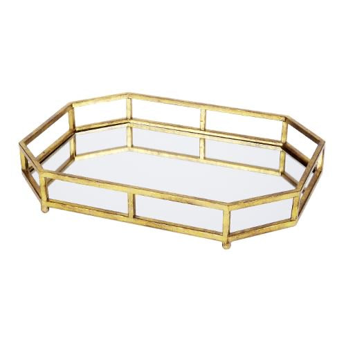 Concord Golden Gallery Mirrored Tray