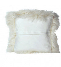 Load image into Gallery viewer, White Mohair Throw Pillow 12x20”
