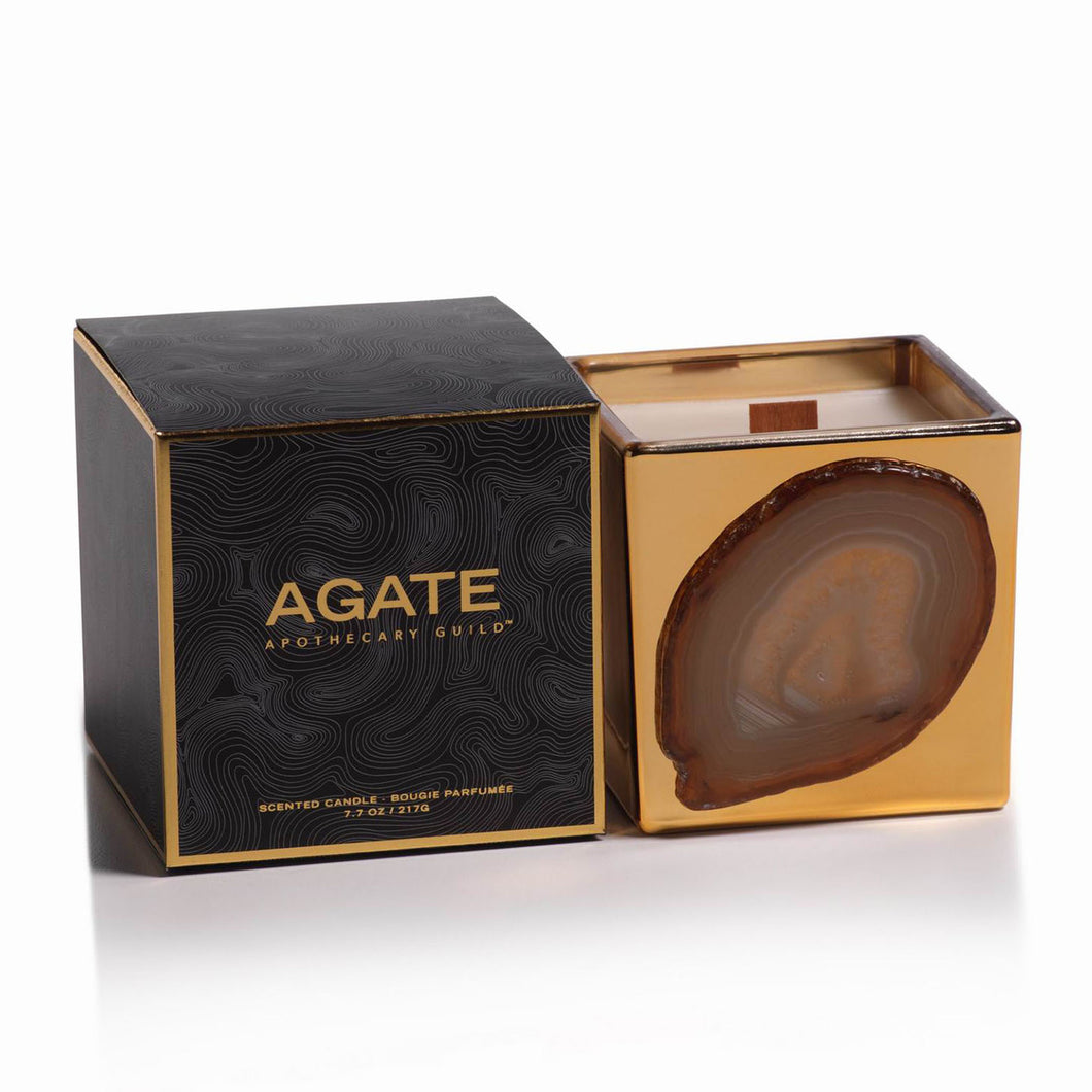 Agate & Gold Candle/Black Currant
