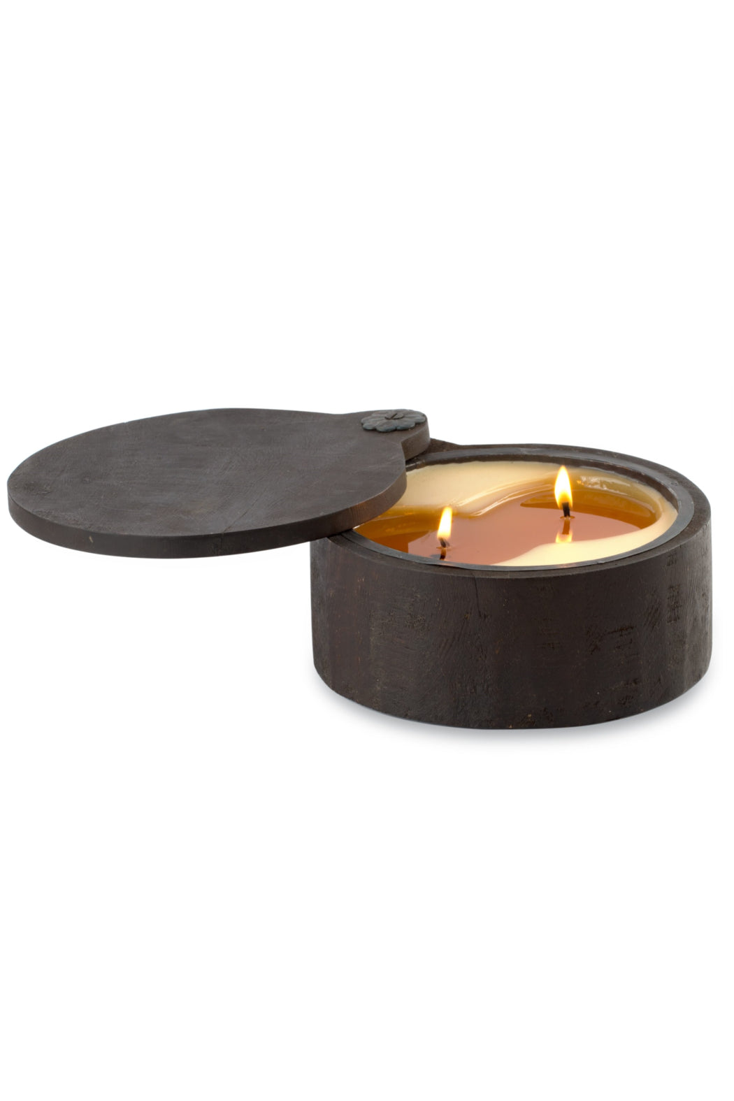 Medium Wooden Spice Pot Candle/Red Currant
