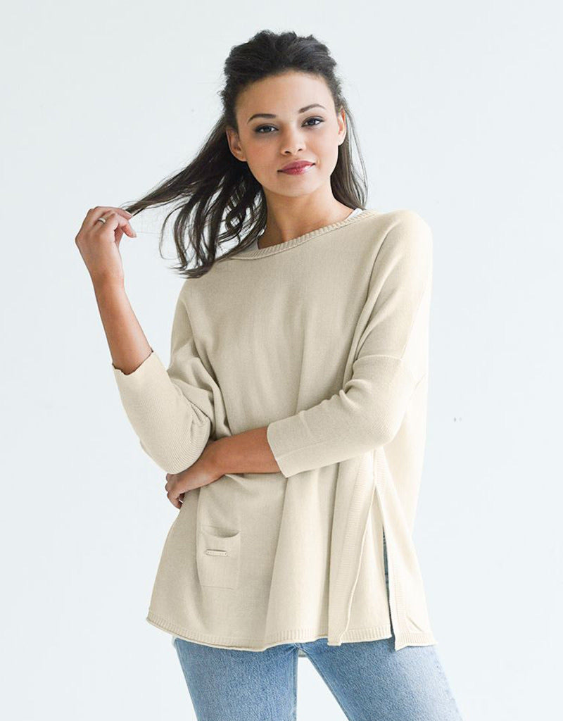 Catalina Crewneck Sweater-Sand