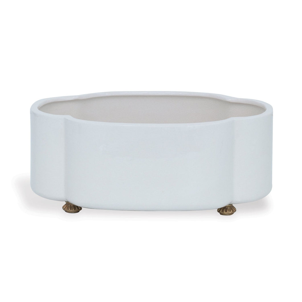 Carol Oval Cream Planter