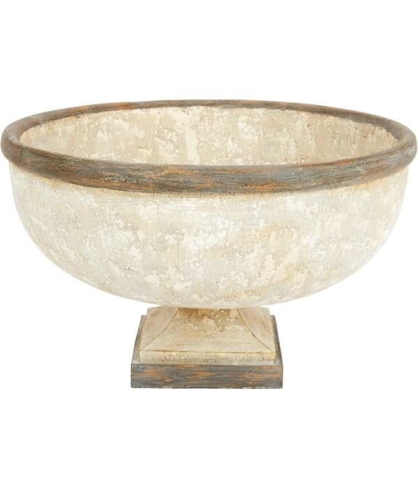 Santorini White/Antique Gold Bowl