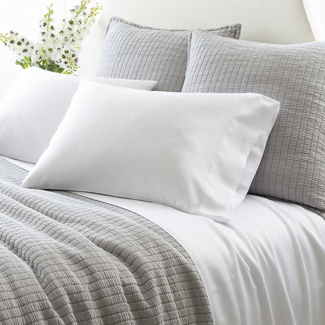 Silken Solid Sheet Set- White