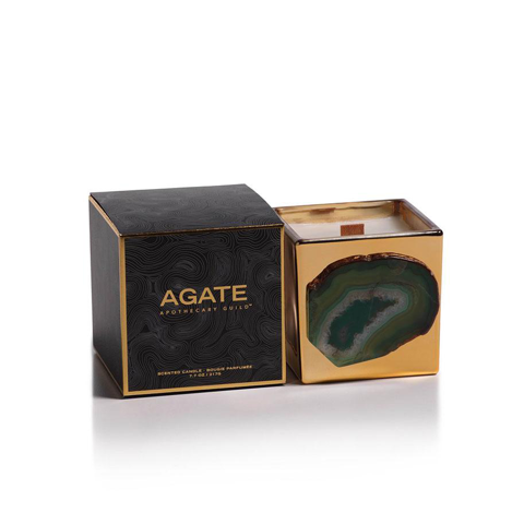 Agate & Gold Candle/La Flower Sardaigne