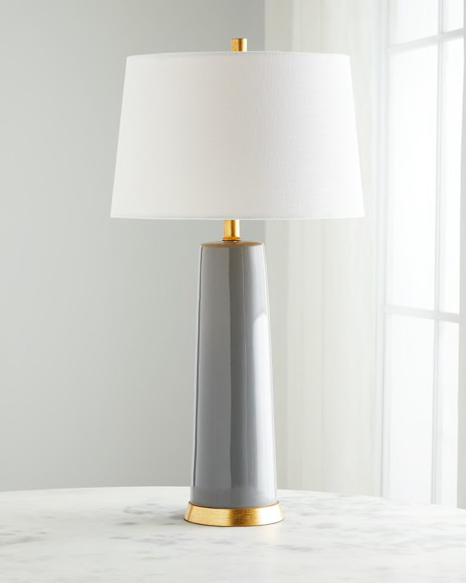 Tansey Table Lamp-Grey/Gold