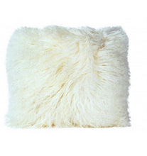 Load image into Gallery viewer, White Mohair Throw Pillow 12x20”
