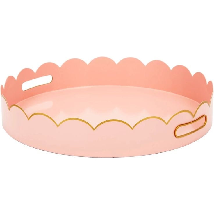 Eloise Blush/Gold Scalloped Tray