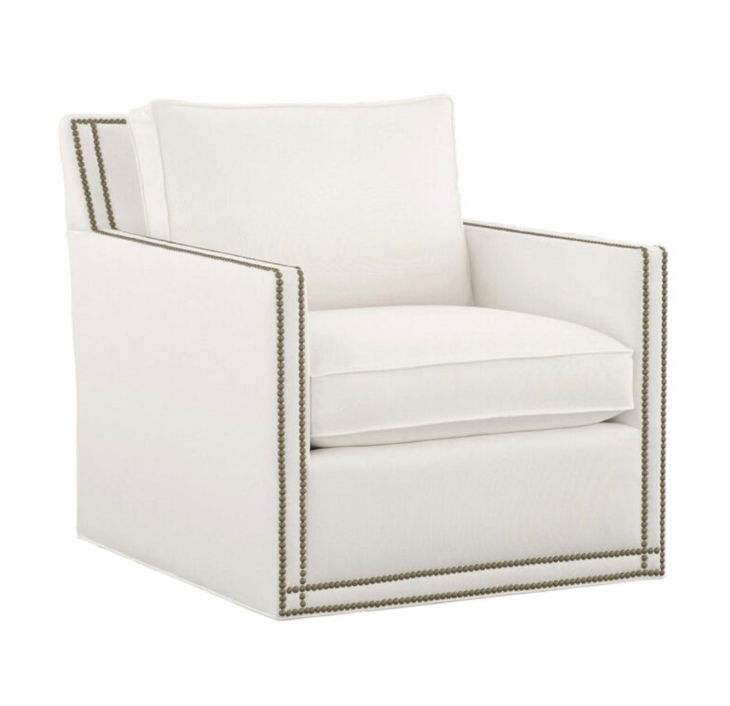 Carter Swivel Chair - Layla Glacier