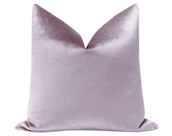Velvet Pillow Smokey Lilac 20x22”