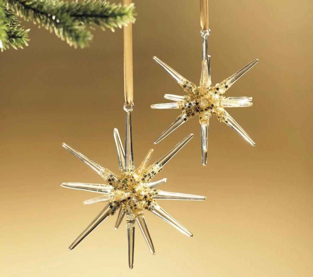 Glass 3D Snowflake Ornament