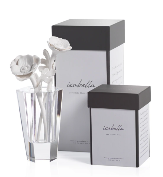 Isabella Porcelain Diffuser Set- Moroccan Peony