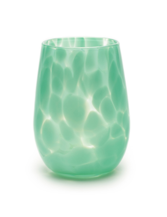 Fristy Stemless Wine Glass- Jade Green