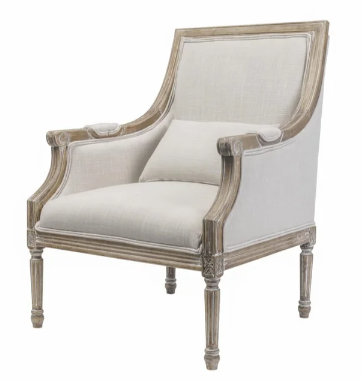 Kate Chair- Talc 30x29x39; Seat 18H
