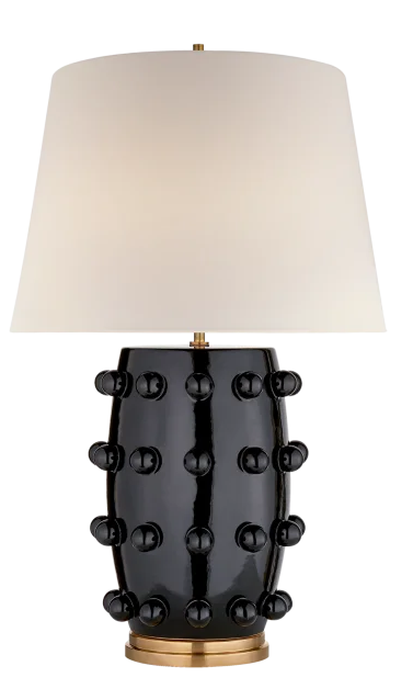 Linden Medium Lamp Black 13