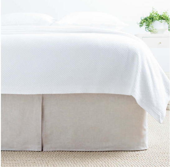 Lush Linen Bedskirt - Natural King