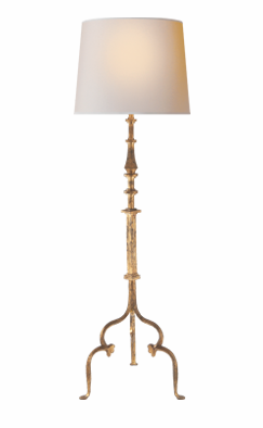Madeleine Floor Lamp in Gilded Iron 66