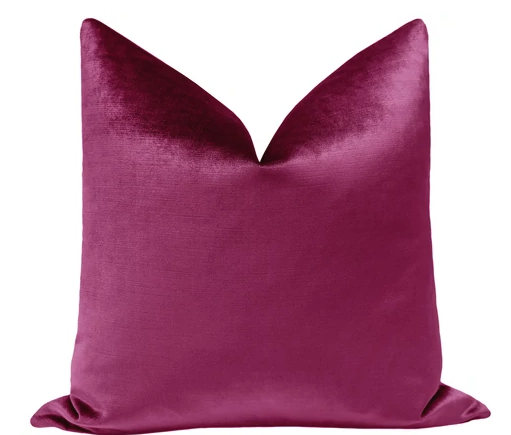22x22 Faux Silk Velvet - Magenta