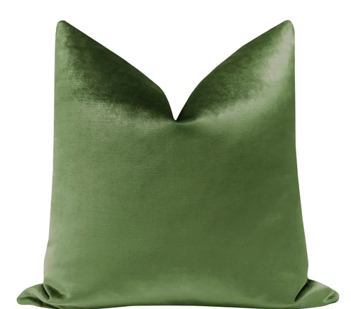 22x22 Faux Silk Velvet - Malachite