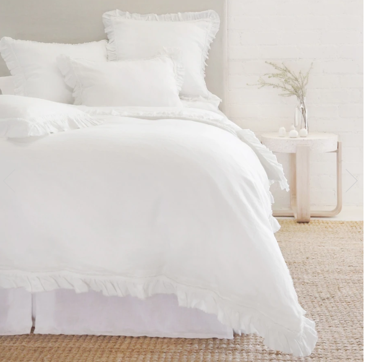 Mathilde Duvet Cover- White King