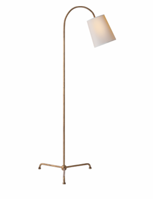 Mia Floor Lamp in Gilded Iron 56