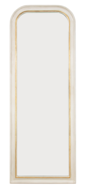 White &  Gold Mirror 28x75
