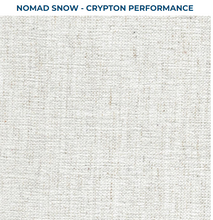 Load image into Gallery viewer, Skirted Chair on casters in Nomad Snow, crypton performance

