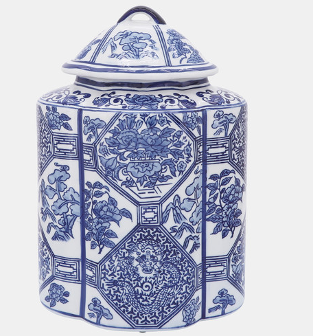 Ceramic Octagon Jar 14