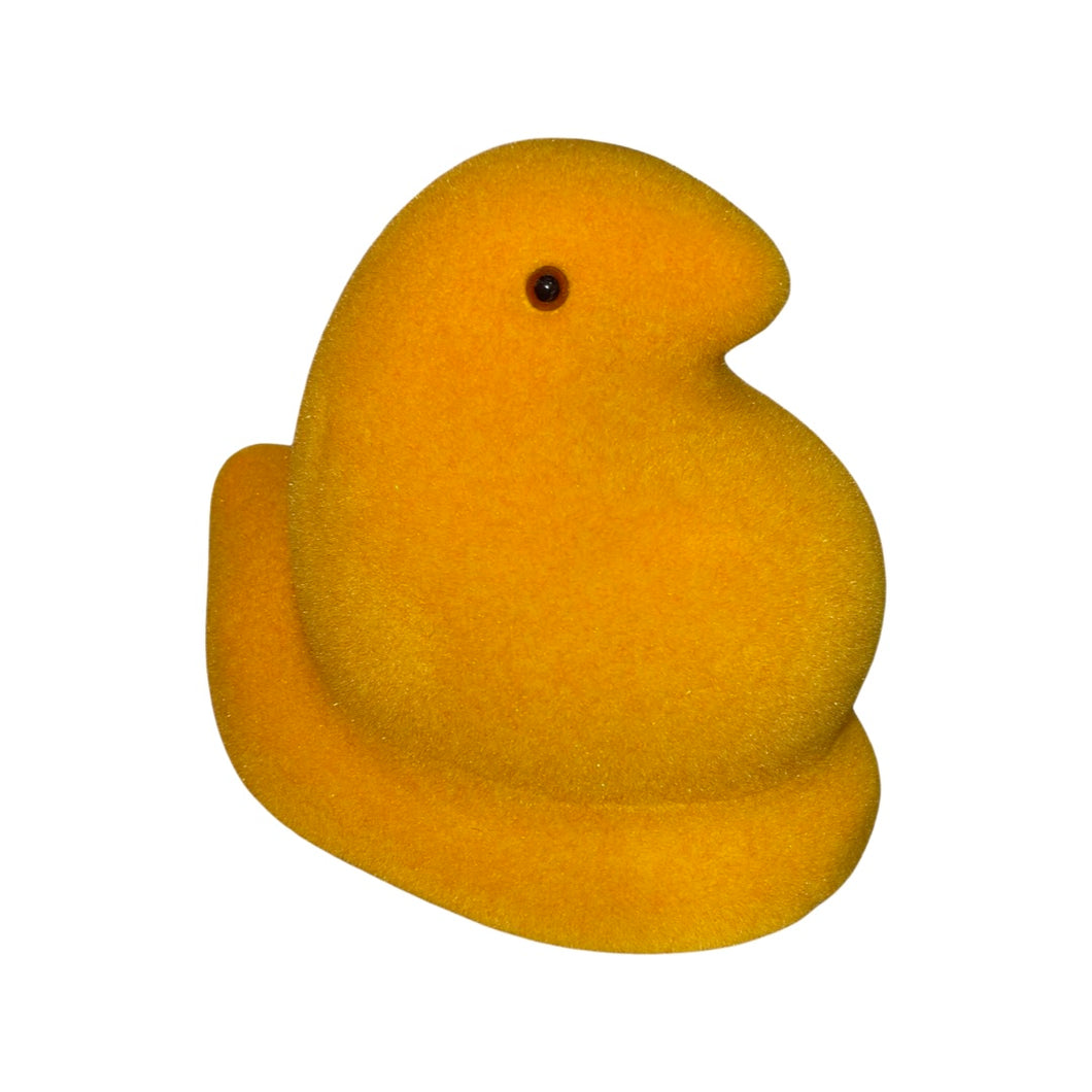 Orange Flocked Peep 12