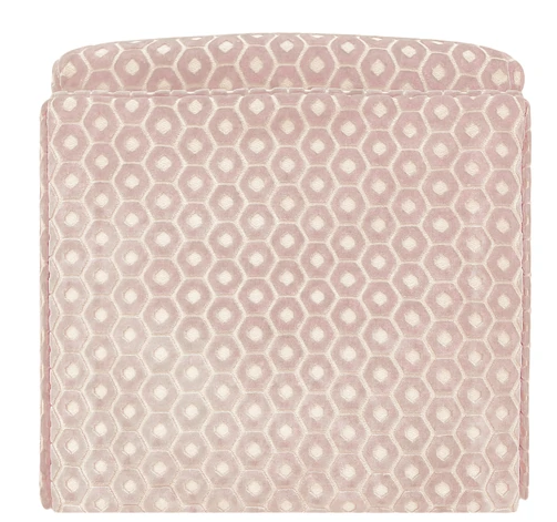 Paloma Cut Velvet Skirted Ottoman 19
