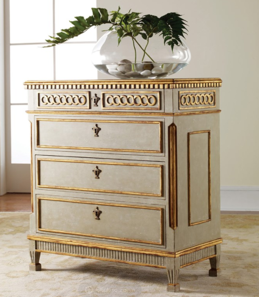 Painted Regency Chest - Antique Grey