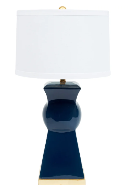 Perrin Navy Blue Table Lamp 16