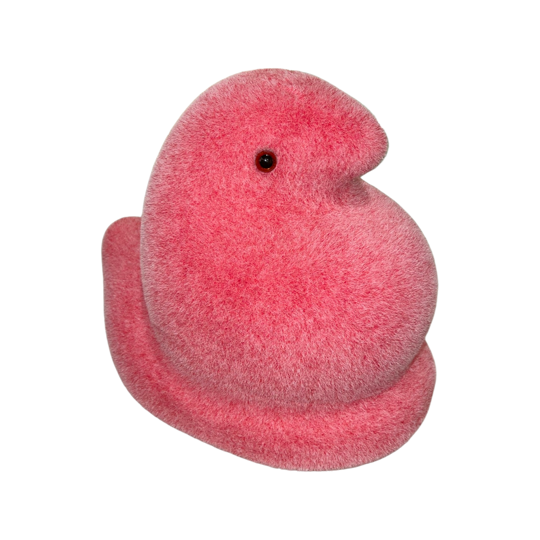 Pink Flocked Peep 12
