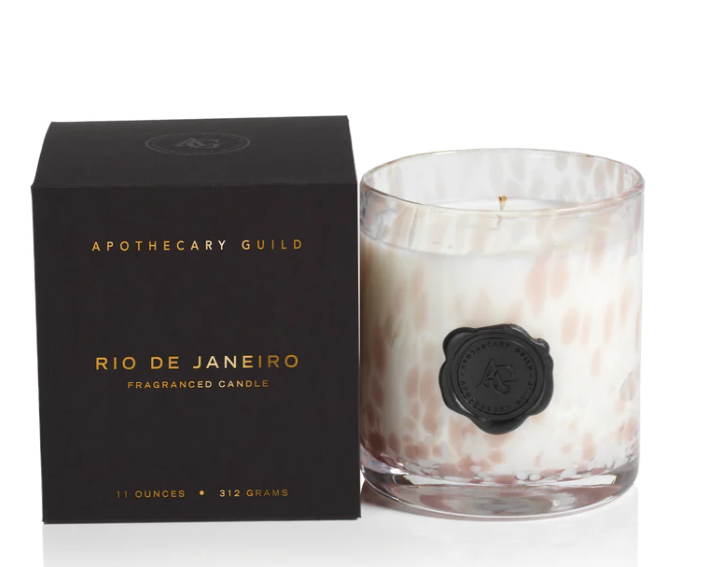 Opal Glass Candle Jar in Gift Box- Rio De Janerio