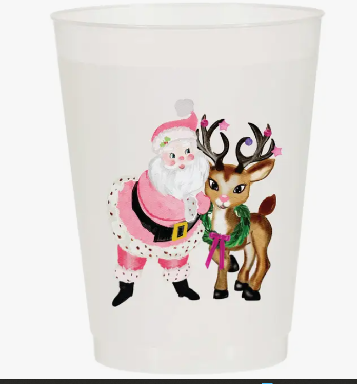 Santa Girl Reusable Cup
