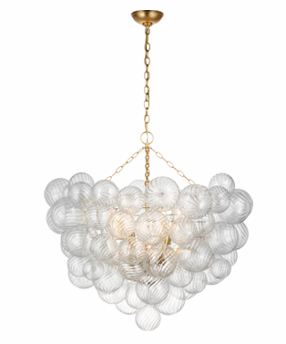 Talia Grande Entry Chandelier in Gild