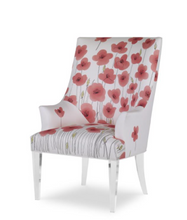 Load image into Gallery viewer, Victoria Acrylic Legged Wing Chair
