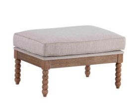 Willow Ottoman, French Linen, W29